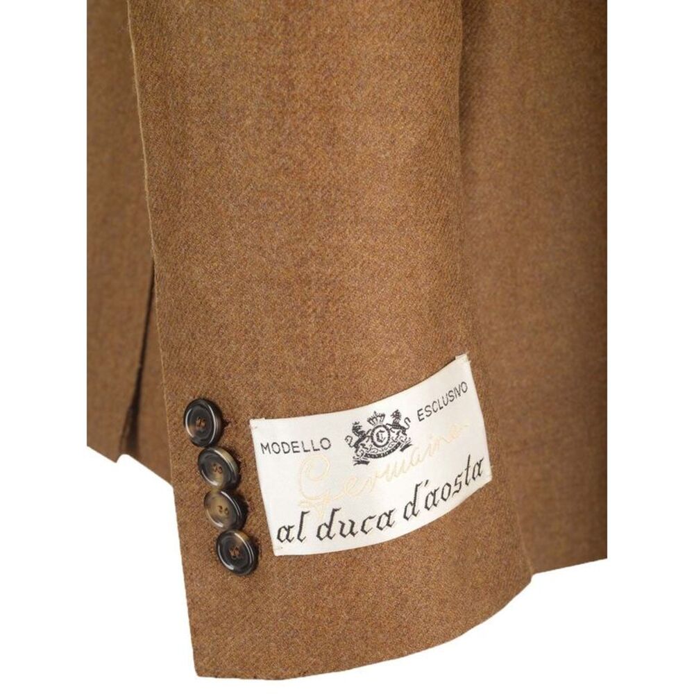 Al Duca D'aosta Men Double-Breasted Jacket With Metal Gold Buttons - Picture 5 of 6